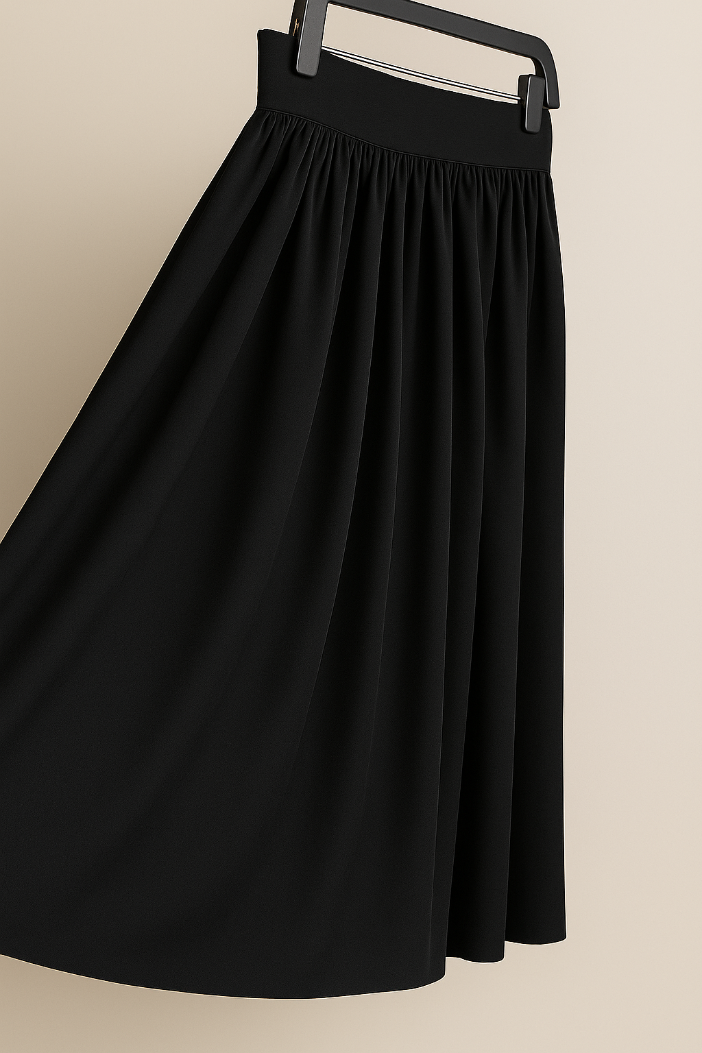 linen skirt & With ruffles