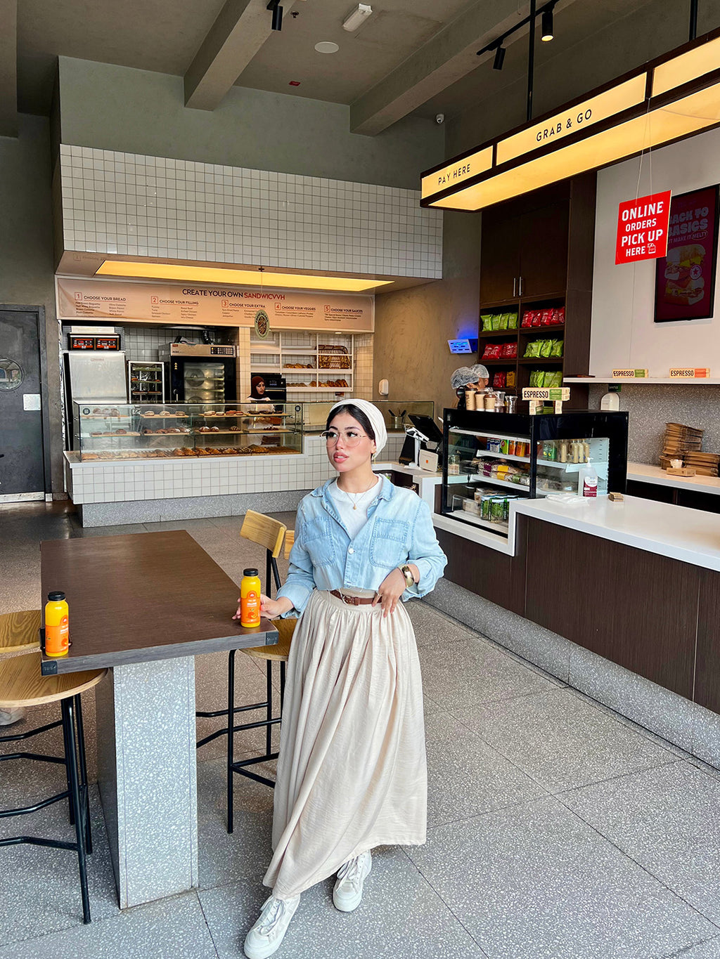 Linen Skirt & With Ruffles
