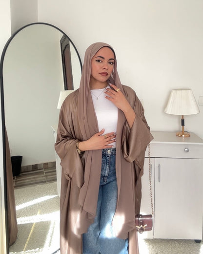 Luxury Silk Kaftan – Rose Gold