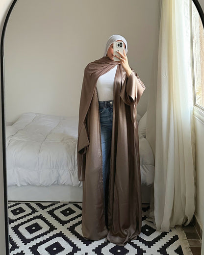 Luxury Silk Kaftan – Rose Gold