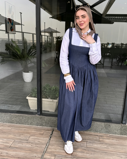 Denim corset dress