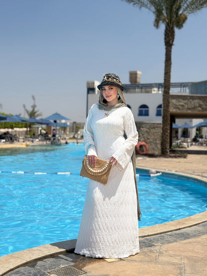Guipure Beach Dress - Off White