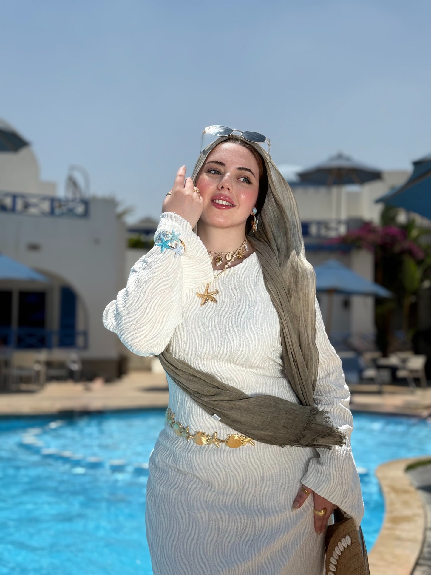 Guipure Beach Dress - Off White