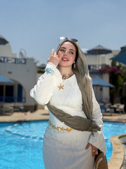 Guipure Beach Dress - Off White