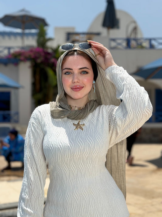 Guipure Beach Dress - Off White