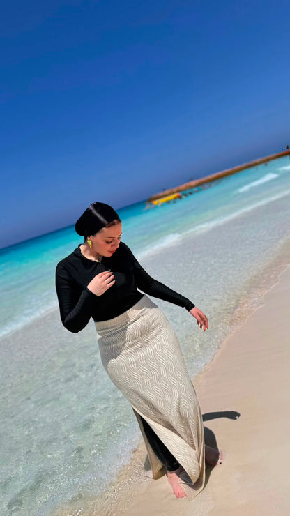 Guipure Cover-Up Skirt