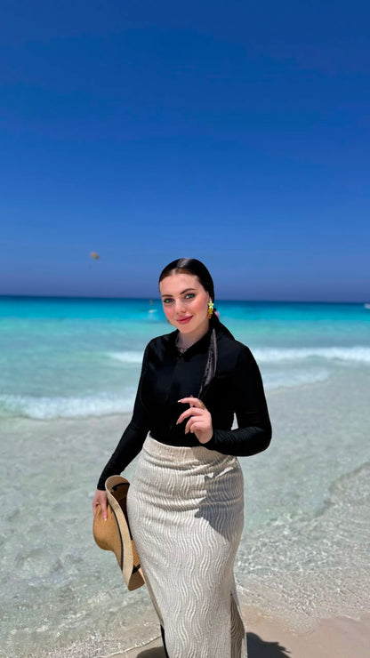 Guipure Cover-Up Skirt